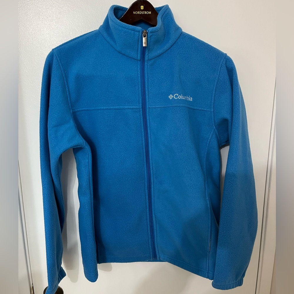 Columbia Sportswear Full Zip Fleece Size L Blue